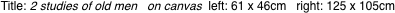 Title: 2 studies of old