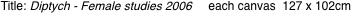 Title: Diptych - Female studies