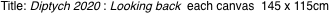 Title: Diptych 2020 : Looking