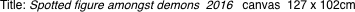 Title: Spotted figure amongst demons